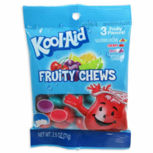 Kool-Aid FRUIT CHEWS Peg Bag 2.5oz