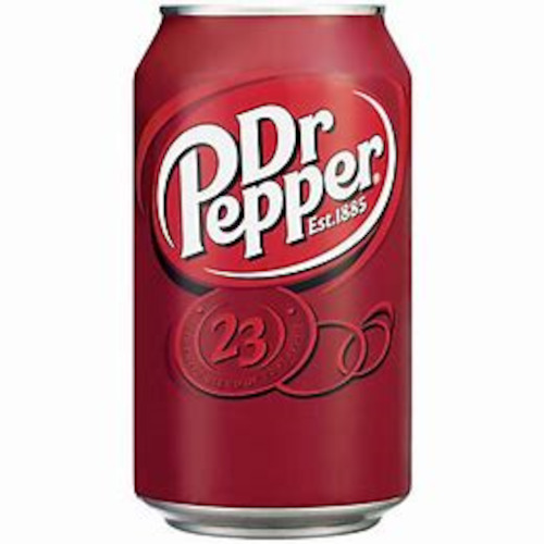 Drinks: Dr Pepper single can (355ml)