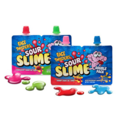 Sour: Face Twisers Novelty Sour Slime 1.4oz (40g)
