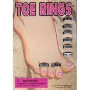 Novelty: 1 inch Toy Capsules-Toe Rings x 250 count