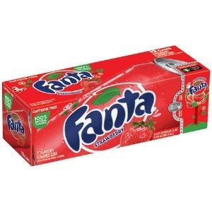12 24 Pack Drinks: Fanta Strawberry 12 ct