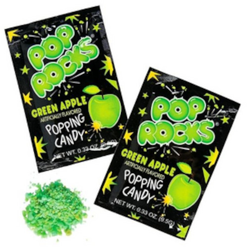 Tik Tok Product: Pop Rocks Popping Candy Sachet - GREEN APPLE