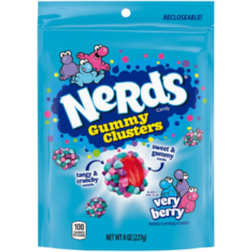 New Arrivals: Nerds Gummy Clusters VERY BERRY Stand Up Pouch 8oz