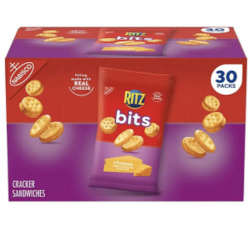 RITZ Bits Cheese Sandwich Crackers (1.5oz) 42g x 30ct
