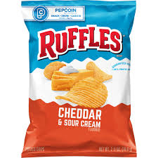 Chips: Ruffles Cheddar & Sour Cream Chips 60.2g
