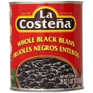 Mexican Beans: La Costena Whole Black Beans (822g)
