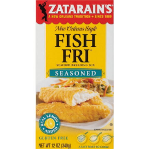 Cajun: Zatarains Fish Fry SEASONED 12oz (340g)