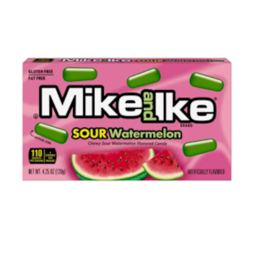 Theatre Box: Mike & Ike SOUR WATERMELON Theatre Box 12-Pack (BBD May 2025)