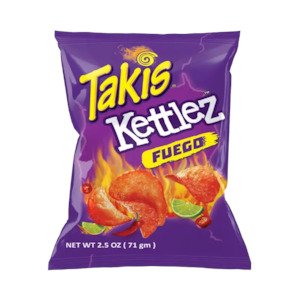 Takis Kettle Cooked Chips Fuego 2.5oz (71gm) x20ct