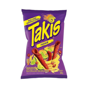 Snacks Crackers: Takis Fuego 9.9oz (280g) x14ct BBD NOV 2025