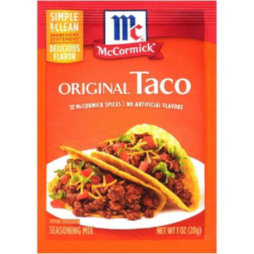 Seasonings: McCormick Original Taco Mix