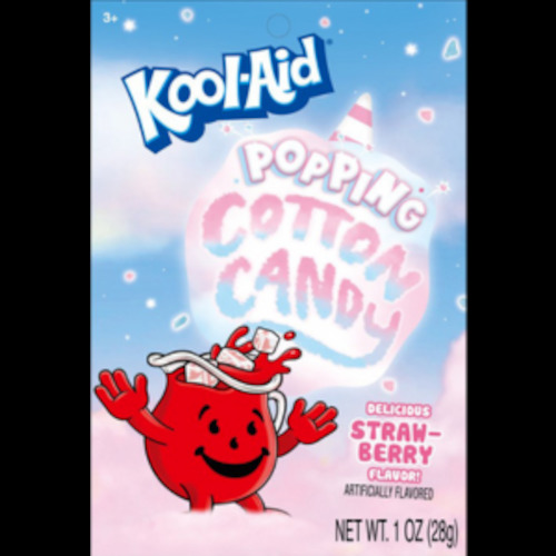 Confectionery: Kool-Aid Popping COTTON CANDY Peg Bag