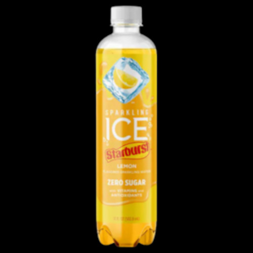 Sparkling ICE -  STARBURST LEMON Flavoured Sparkling Water 17oz (500ml)
