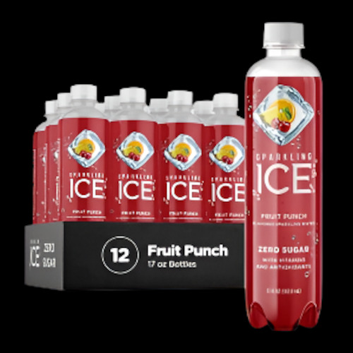 12 24 Pack Drinks: Sparkling ICE -  Fruit Punch Flavoured Sparkling Water
17oz (500ml) 12ct