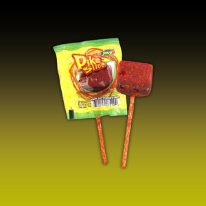 Mexican - Jovy Pika Chilie covered Watermelon Sliced Lollipop Candy SINGLE