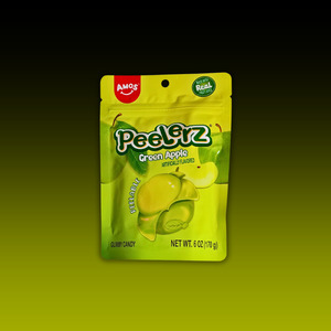New Arrivals: Amos PEELERZ Gummy GREEN APPLE 6oz (170g)Bag