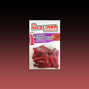 New Arrivals: La Mexicana 3oz Gummy Worms with Chamoy 3oz Bag