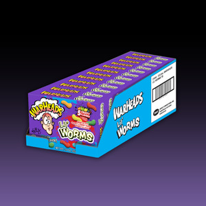 Confectionery: DATED - Nov 2025 WarHeads Lil Worms Theater Box 12ct