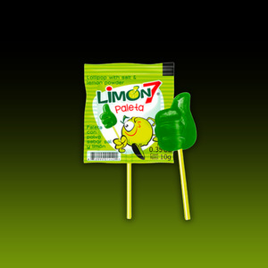 Confectionery: Limon 7 Paleta (Lollipop covered with Lemon & Salt)