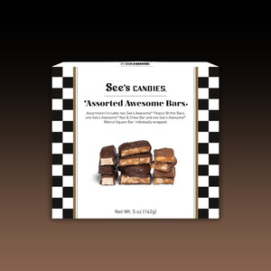 Chocolates: See's Candies Assorted Awesome Bars 4pk Box