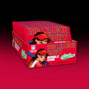 DATED - Oct 2025 Big League Chew Slammin' Strawberry 12ct