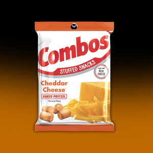 Snacks Crackers: Combos - Cheddar Cheese Pretzel (6.3oz) 178g