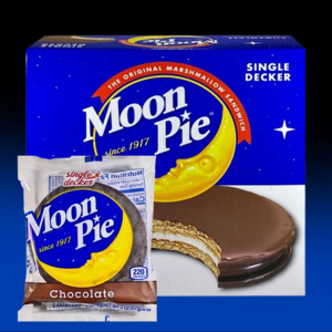 Moon Pie Chocolate SINGLE Decker Marshmallow Sandwich Pie 2oz (57g) x 12ct
