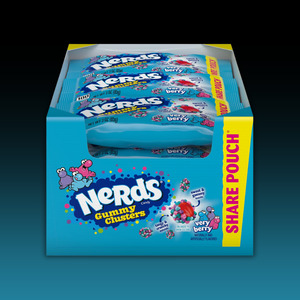 Nerds Gummy Clusters - VERY BERRY (share pack) Candy Packets 12ct