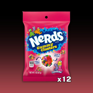 Candy Packets: Nerds Gummy Clusters Candy Packets 12ct (85g)