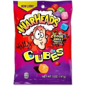 WarHeads Sour Chewy  Cubes Candy Packet