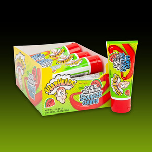 DATED - Dec 2025 Warheads Sour Watermelon Squeeze 2.25oz (63g) 12ct