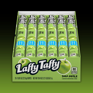 Sour: Laffy Taffy Ropes - Sour Apple 24ct