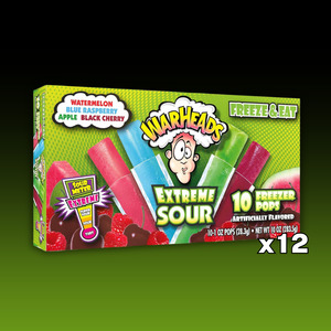 Sour: WarHeads - Extreme Sour 10 Freezer Pops (283.5g) 12ct