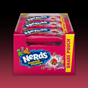 Nerds Gummy Clusters Rainbow 3oz Share Pouch (85g) 12ct