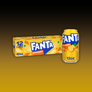 Drinks: DATED - Fanta Pineapple Can 12ct BBD JAN 2026