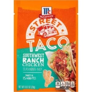 Grocery: McCormick Southwest Ranch Chicken Street Taco Mix