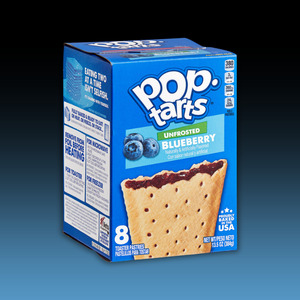 Snacks Crackers: Pop-Tart Unfrosted Blueberry 4/2pk