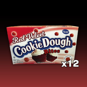 Confectionery: DATED - April 2026 - Red Velvet Cookie Dough Bites 12ct