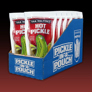 DATED - July 2025 Van Holten's JUMBO HOT Pickle in a Pouch 12ct
