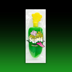 Face Twisters Sour TONGUE Slime Candy Gel -  Green Apple