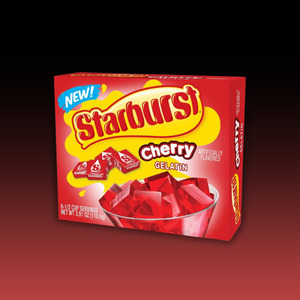 New Arrivals: Starburst  CHERRY Gelatin 110g (3.91oz)