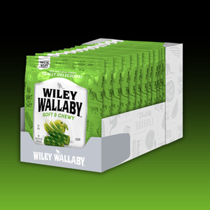 DATED - Aug 2026 Wiley Wallaby GREEN APPLE Licorice 4oz 12ct