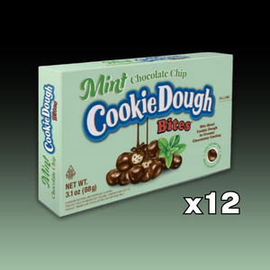 DATED - Aug 2026 Cookie Dough Bites Mint Choc Chip Theatre Box 12ct