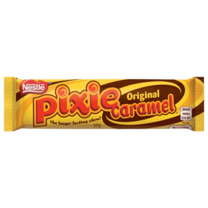 Chocolate: Nestle Pixie Caramel Chocolate Bar 50g