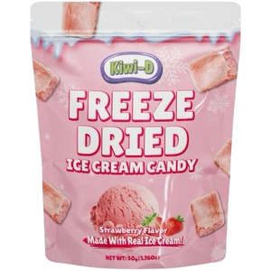 Candy Sweets: Freeze Dried Candy Bag Ice Cream Strawberry 50g