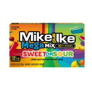 Mike & Ike Mega Mix Sweet or Sour Theatre Box 4.25 oz / 120g
