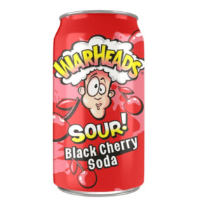 American Drinks: Warheads Black Cherry Sour Soda 355ml