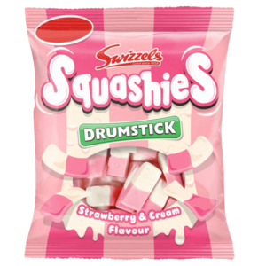 Uk: Swizzels Drumstick Squashies Strawberry & Cream 120g