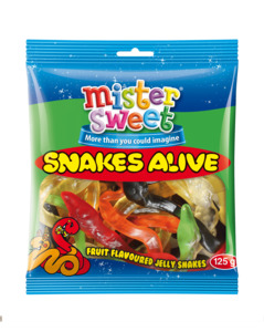 Mister Sweet Snakes Alive 125g