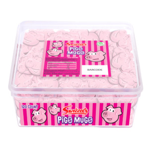 Swizzels: Swizzels Pigs Mugs 120ct, Dated